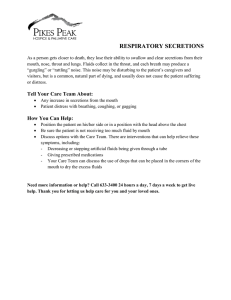 respiratory secretions