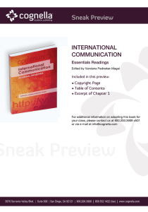 international communication - Cognella Academic Publishing