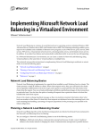 Implementing Microsoft Network Load Balancing in a