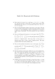 Math 5A: Homework #10 Solution