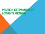 Protein Estimation