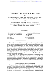 congenital absence of tibia. - Archives of Disease in Childhood