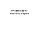Orthodontics for Internship program