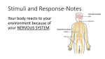 stimuli - response notes teacher