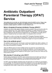outpatient parenteral antibiotic therapy (OPAT) service