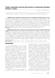 Trophic organization and food web structure of