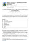 Heat gains utilisation and system efficiency influence to the heat