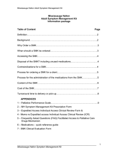 Symptom Management Kit