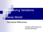 Nonverbal Differences - Christiana
