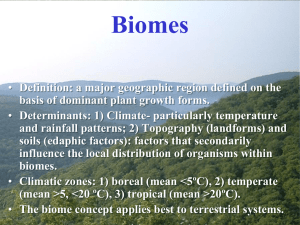 Biomes - Bird Conservation Research, Inc.