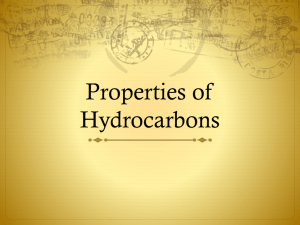 Properties of Hydrocarbons