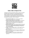 theatre etiquette