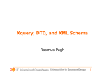 Xquery, DTD, and XML Schema