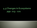 4.5 Changes in Ecosystems pgs. 113