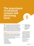 The importance of informed consent and disclosing