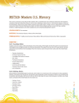 HST313: Modern US History