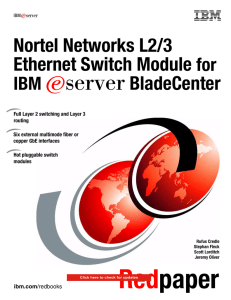 Nortel Networks L2/3 Ethernet Switch Module for
