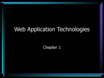 Chapter 1 Web Application Technologies