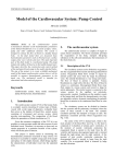 Model of the Cardiovascular System: Pump Control