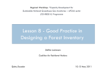 Lesson 8 - Good Practice in Designing a Forest Inventory