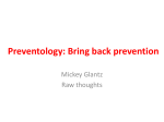 Preventology: Bring back prevention