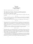 The Eigenvalue Problem: Properties and Decompositions