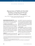 Measurement of Subfoveal Choroidal Thickness Using Spectral