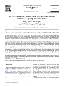 Beyond demography and delisting: ecological recovery for