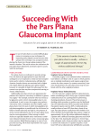 Succeeding With the Pars Plana Glaucoma Implant