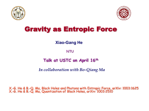 Gravity as Enropic Force