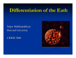 Differentiation of the Earth