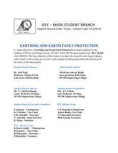 earthing and earth fault protection