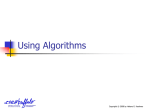 Using Algorithms