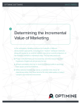 Determining the Incremental Value of Marketing