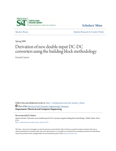 Derivation of new double-input DC-DC converters using the building