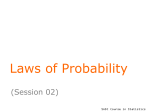 Laws of Probability - University of Reading