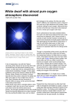 White dwarf with almost pure oxygen atmosphere