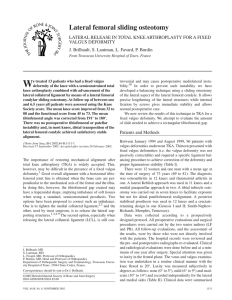 Lateral femoral sliding osteotomy - British Editorial Society of Bone