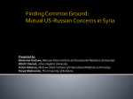 Syrian presentation For The Symposium on illegal international