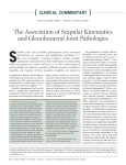 The Association of Scapular Kinematics and Glenohumeral Joint