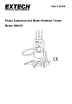 Phase Sequence and Motor Rotation Tester Model 480403