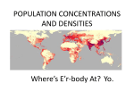 POPULATION CONCENTRATIONS