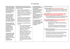 Y5 Geography - Mill Field Primary School