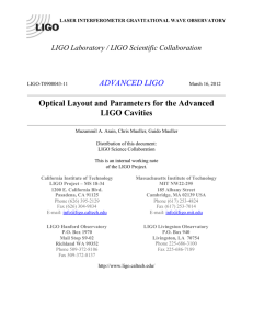 LIGO-T0900043-11 - DCC - LIGO Document Control Center Portal