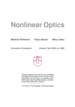 Nonlinear Optics - Universität Osnabrück