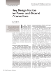 Key Design Factors for Power and Ground Connections