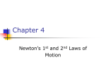 Newtons 1st and 2nd Laws