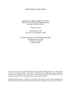 NBER WORKING PAPER SERIES THE END OF LARGE CURRENT