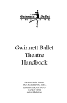 2016-2017 Handbook - Gwinnett Ballet Theatre