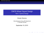 CMOS Mixed Signal Design - Part I: OpAmp Design
